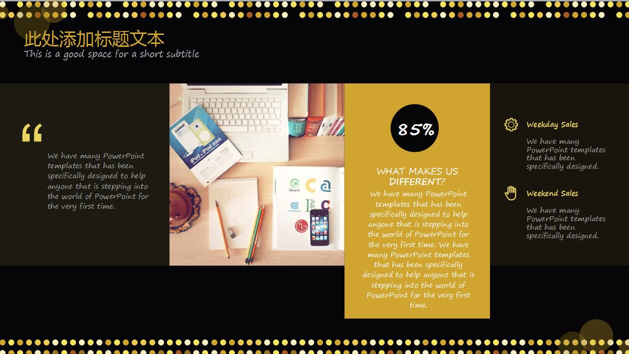 创意时尚黑色商务年终工作总结汇报ppt模板