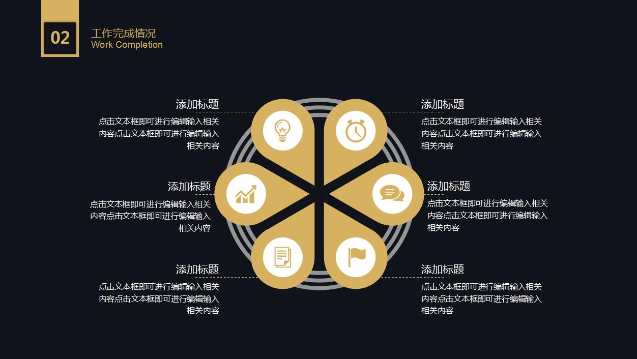 简约大气黑金商务年终工作总结汇报ppt模板
