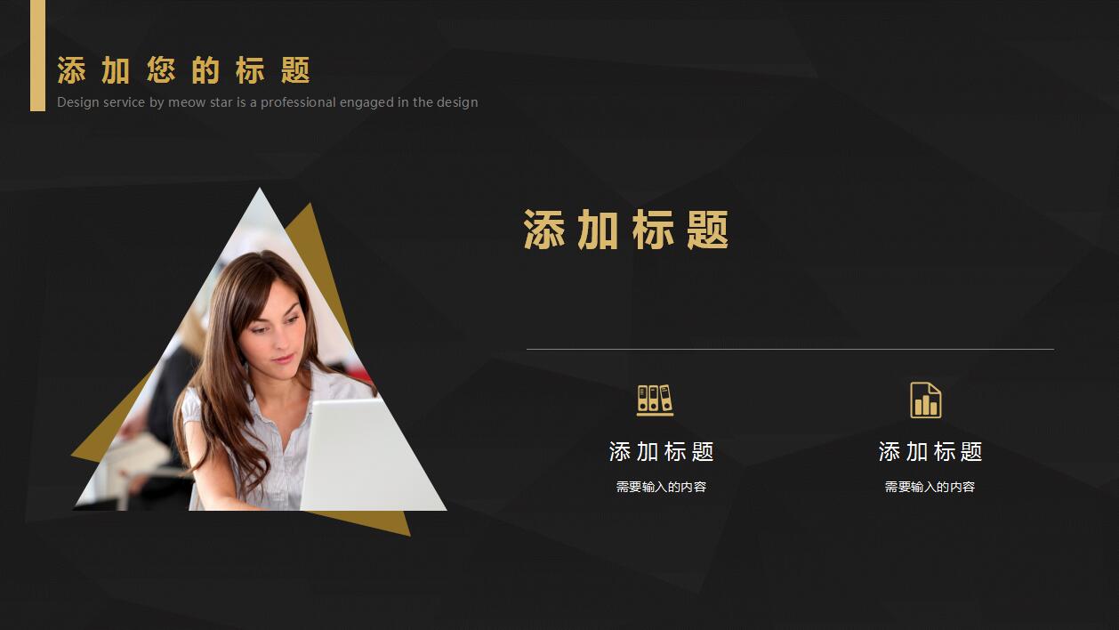 简约时尚黑色商务工作总结ppt模板