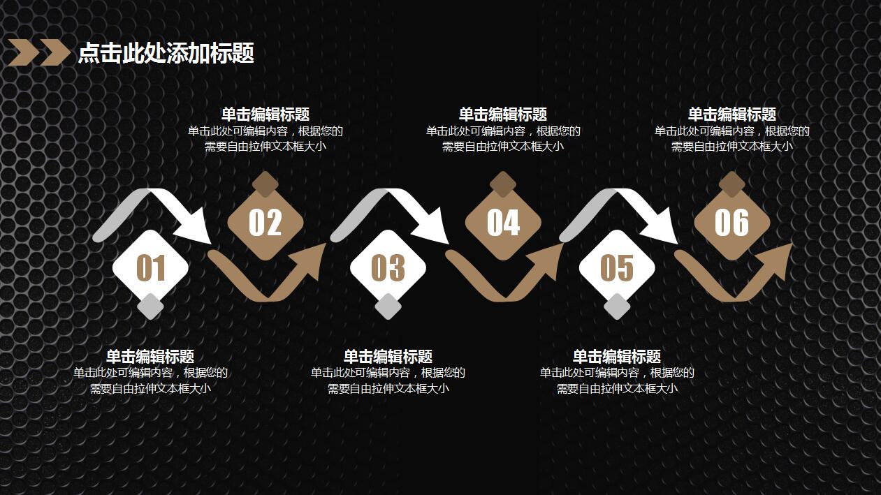 高端大气黑色年终工作总结ppt模板