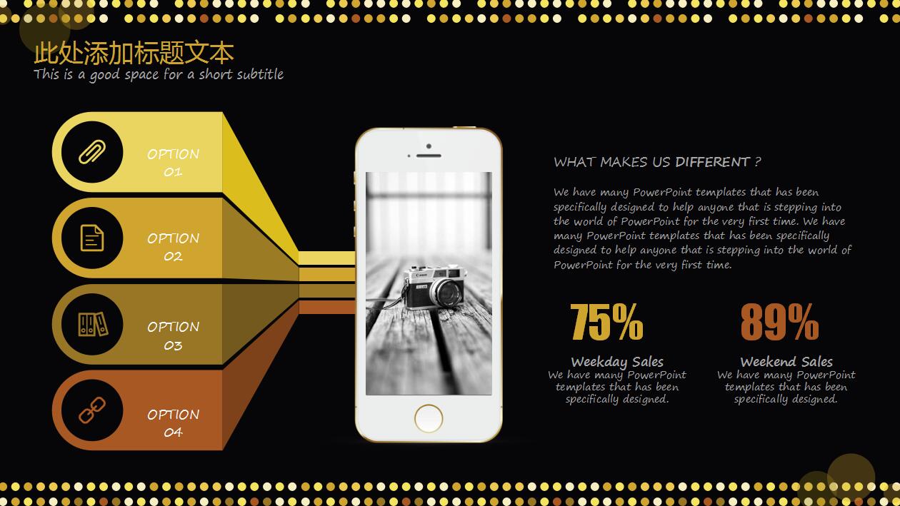 创意时尚黑色商务年终工作总结汇报ppt模板