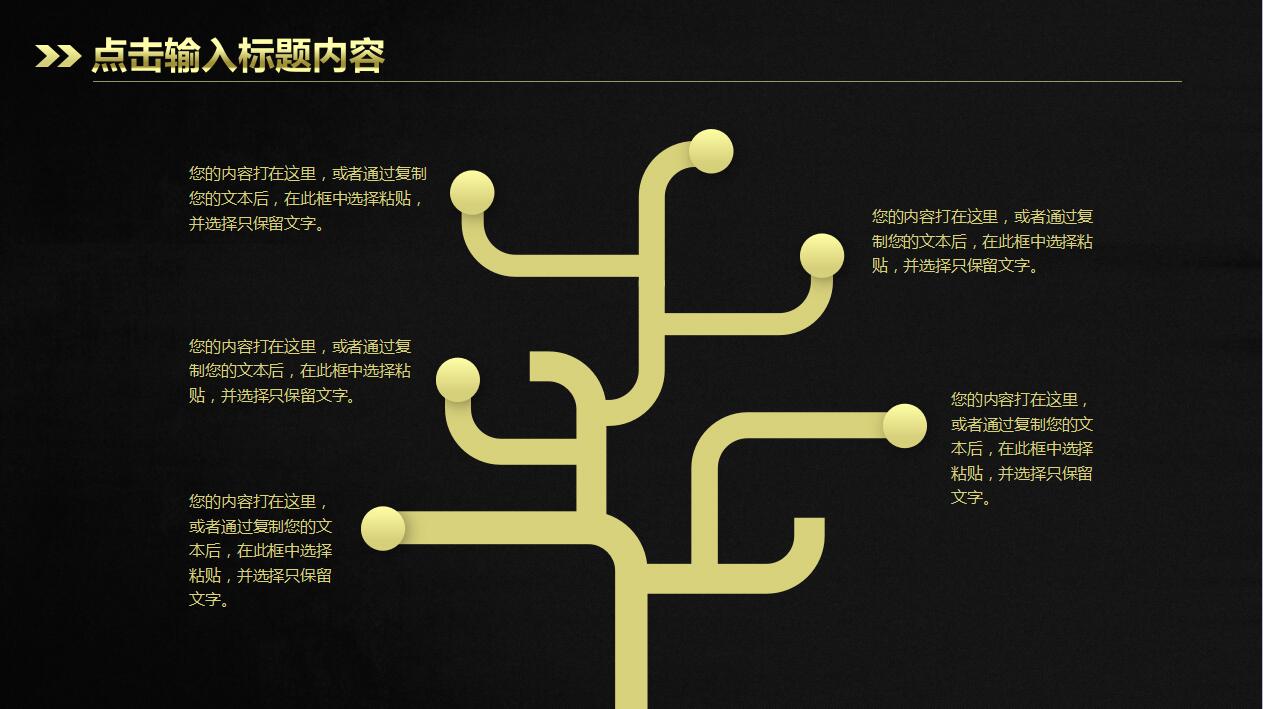精美高端大气黑金商务工作总结报告ppt模板