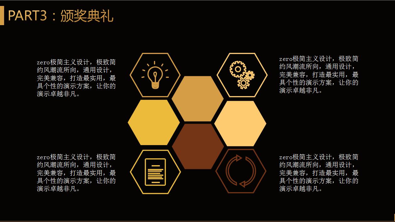 高端大气年会颁奖典礼ppt模板
