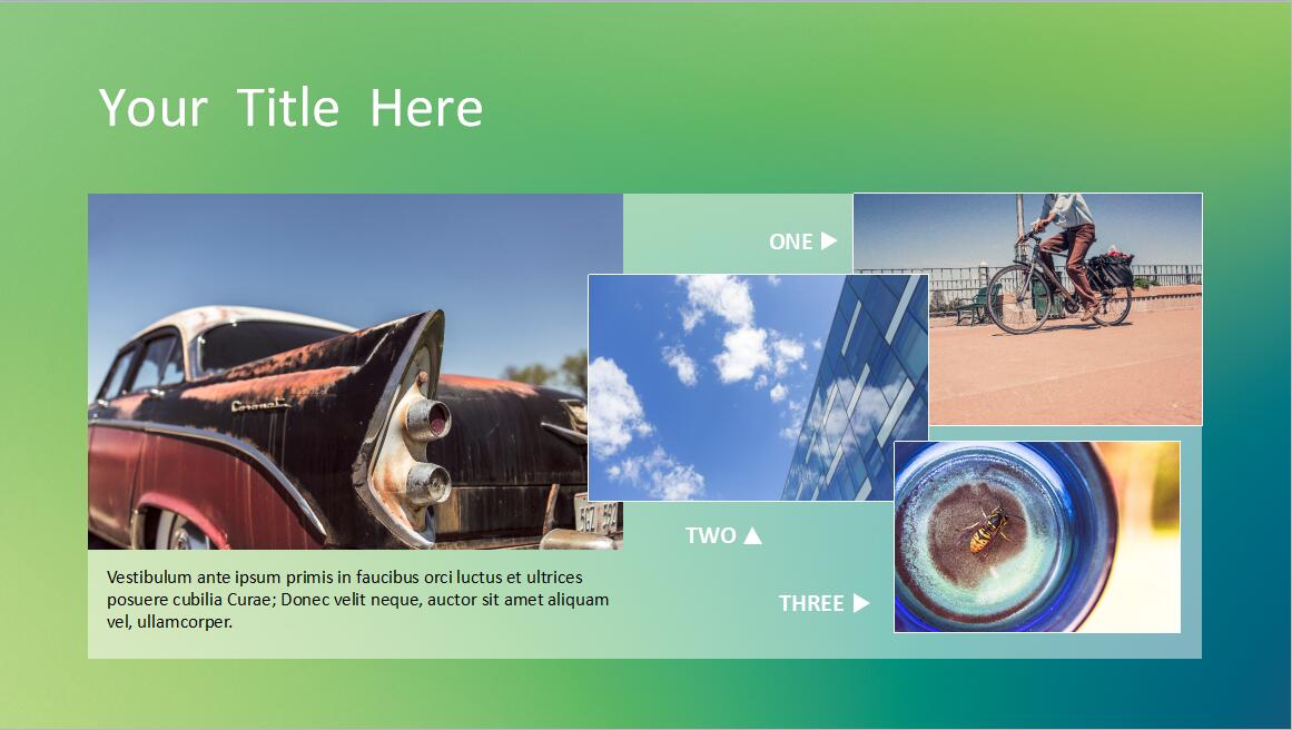 绿色小清新时尚商务汇报PPT模板