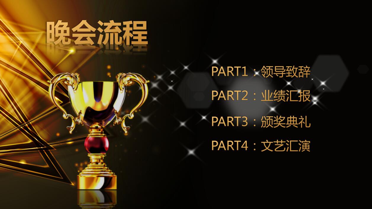 高端大气年会颁奖典礼ppt模板