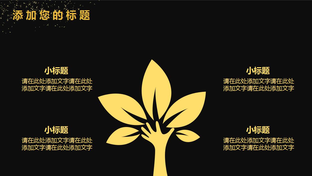 创意精美黑色年度工作总结商务汇报ppt模板