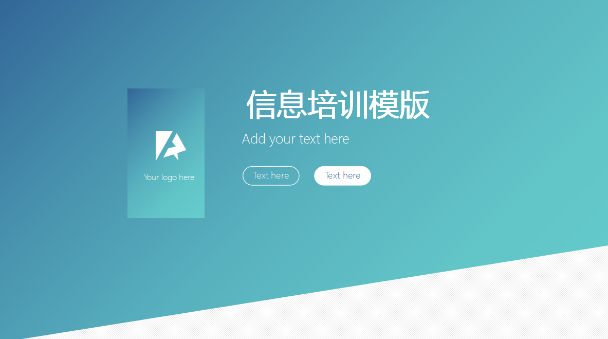 精美现代简约信息化培训ppt模板