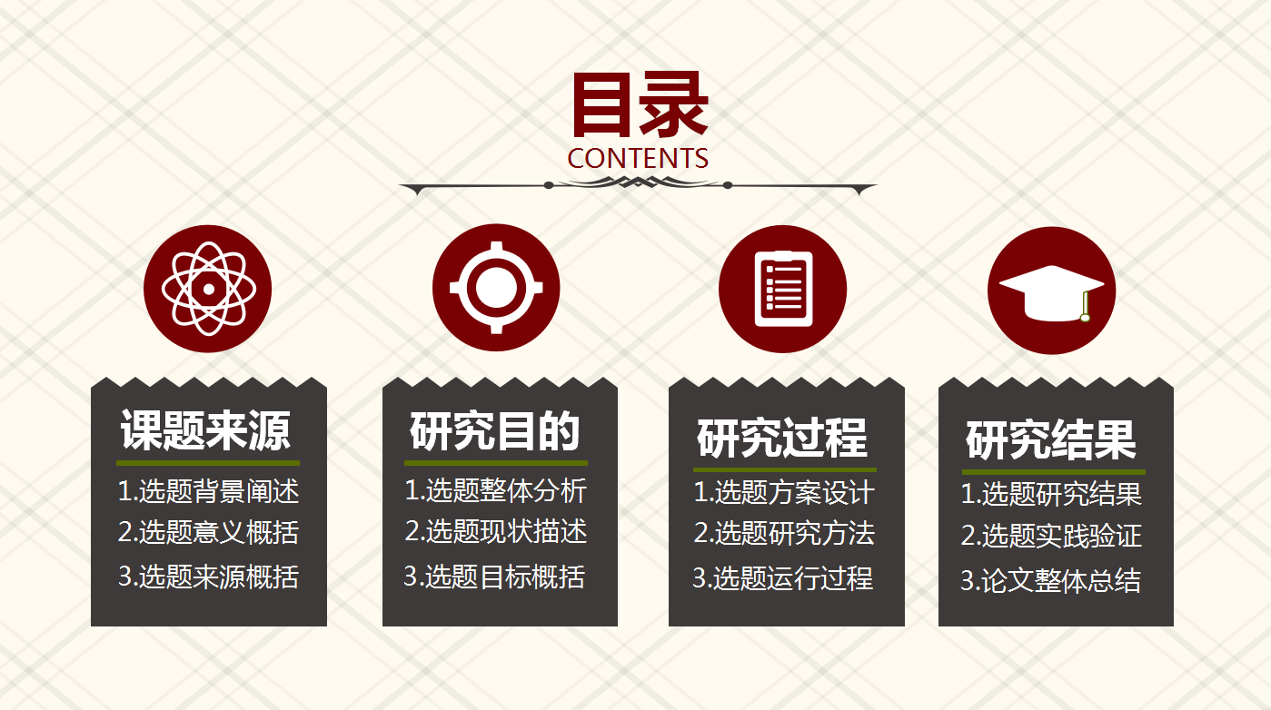 经典红色通用毕业答辩ppt模板