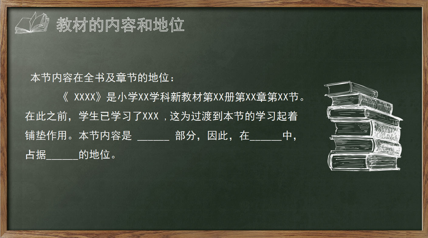 精美简约创意黑板数学说课通用ppt模板