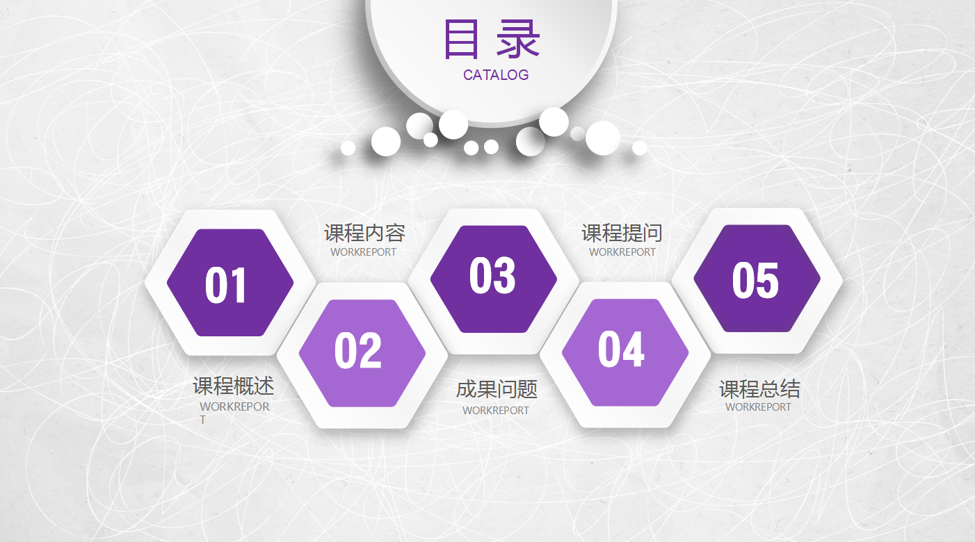 紫色创意高端简洁公开课动态ppt模板