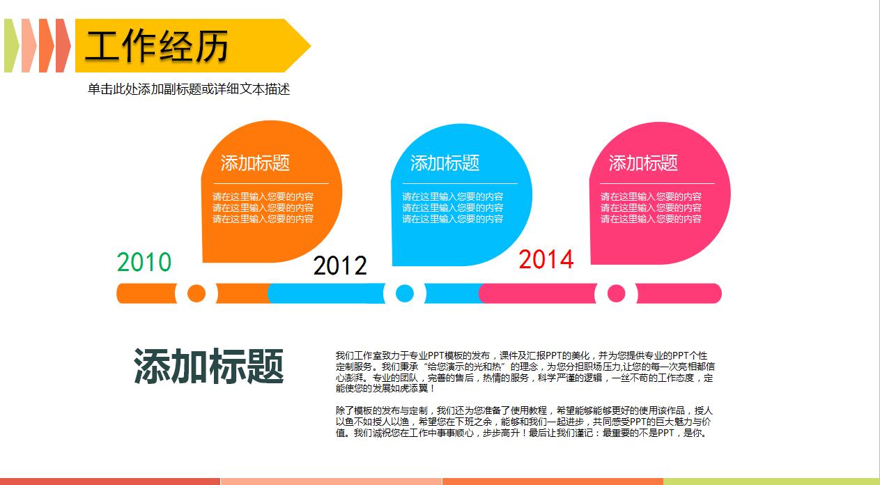 创意简约时尚个人求职简历岗位竞聘ppt模板