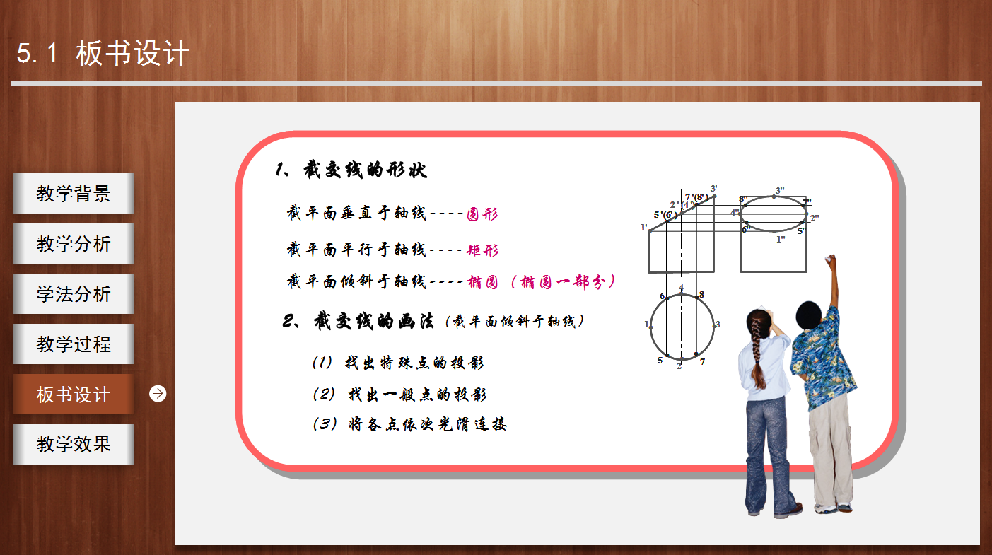 棕色简约经典教师通用说课ppt模板