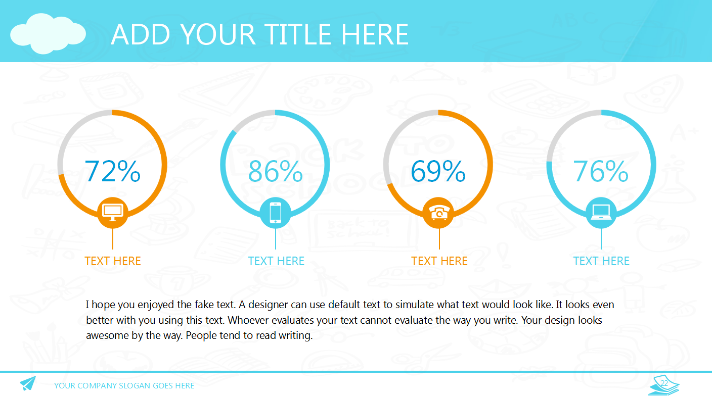 卡通精美可爱简约心理健康ppt模板