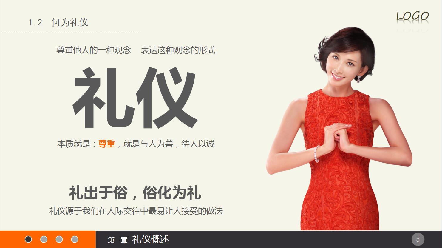实用礼仪培训ppt模板