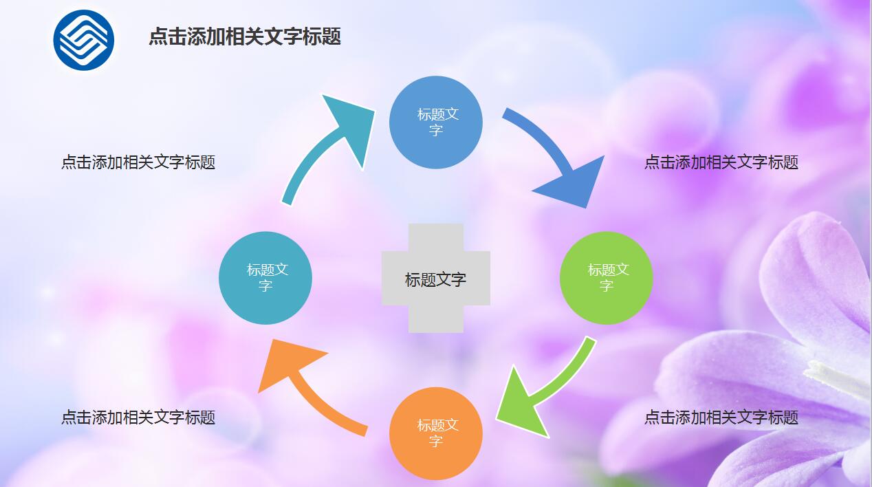 紫色创意时尚中国移动客服年度工作总结ppt模板