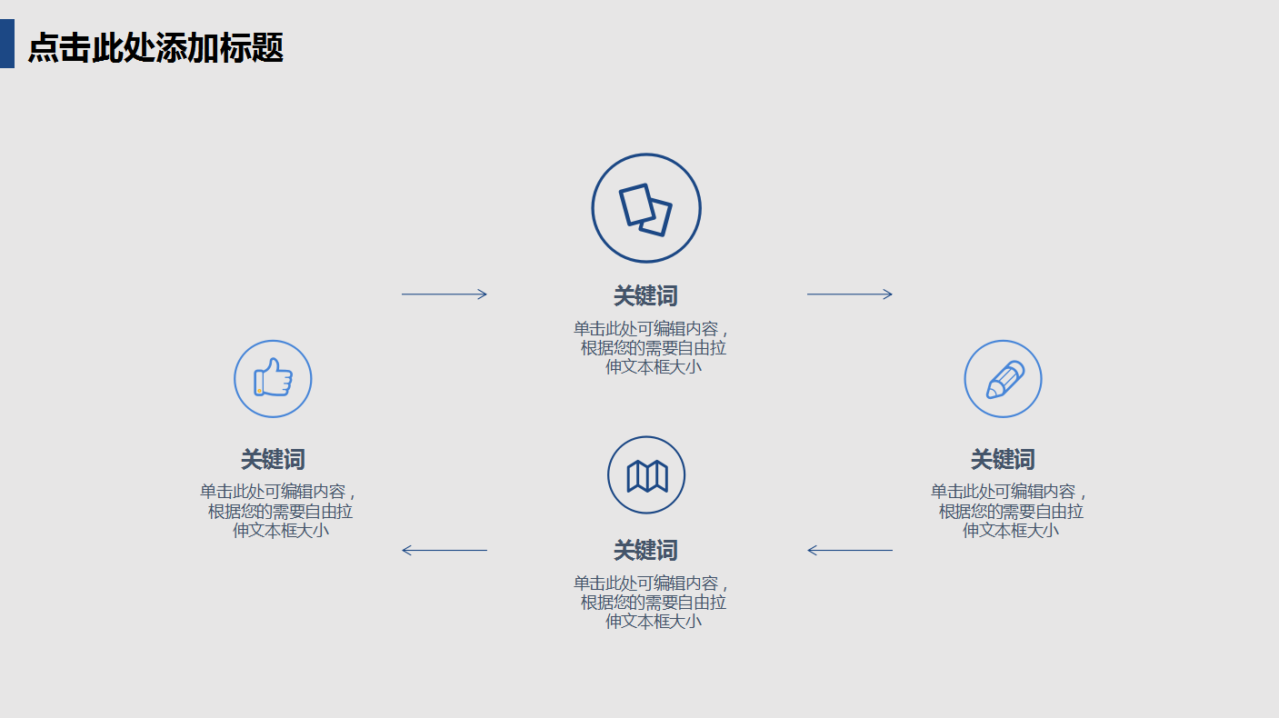 经典蓝色简约大气科技互联网创业计划书ppt模板