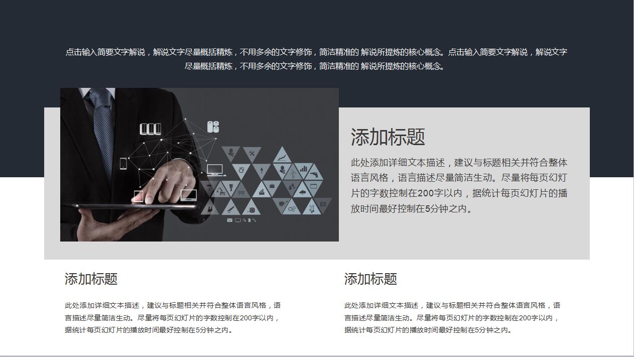 时尚大气商务企业宣传项目计划书ppt模板