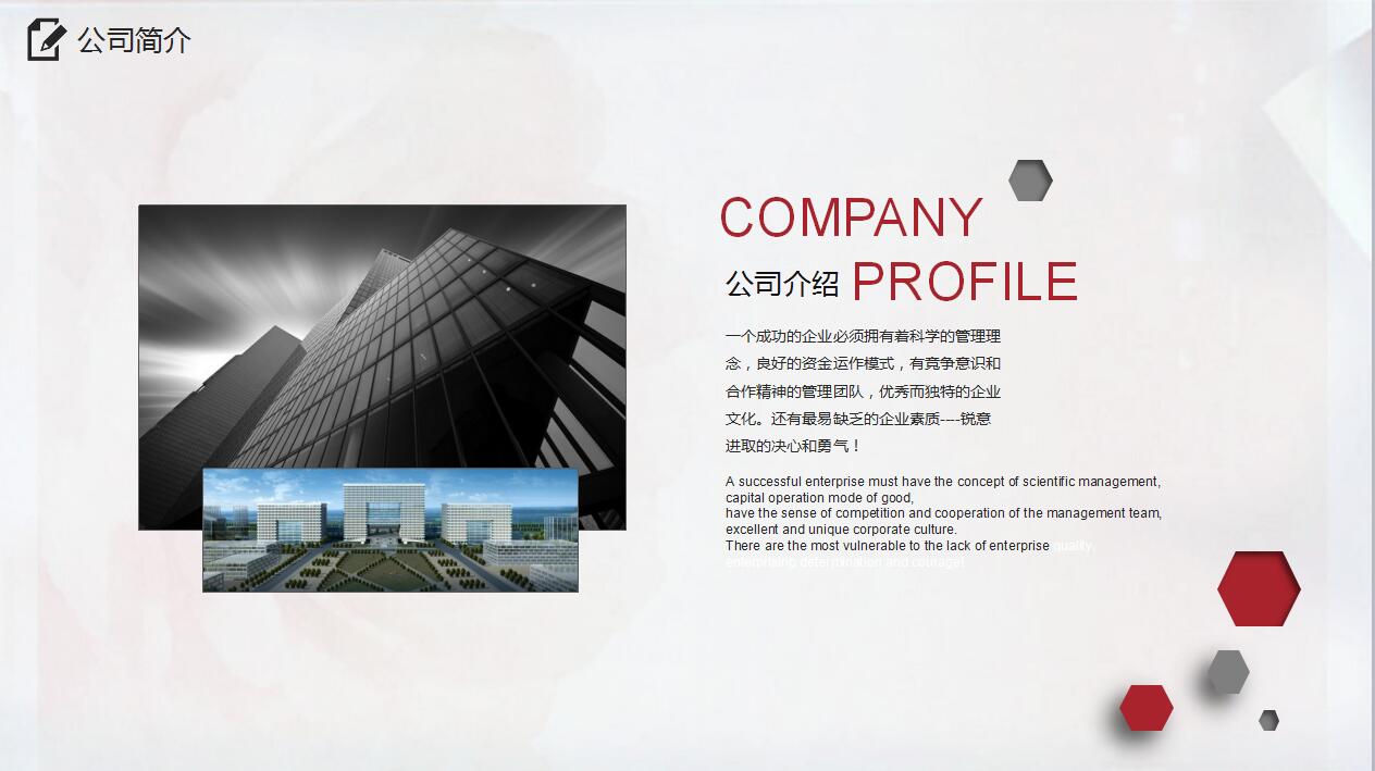 精美创意商务企业文化宣传ppt模板