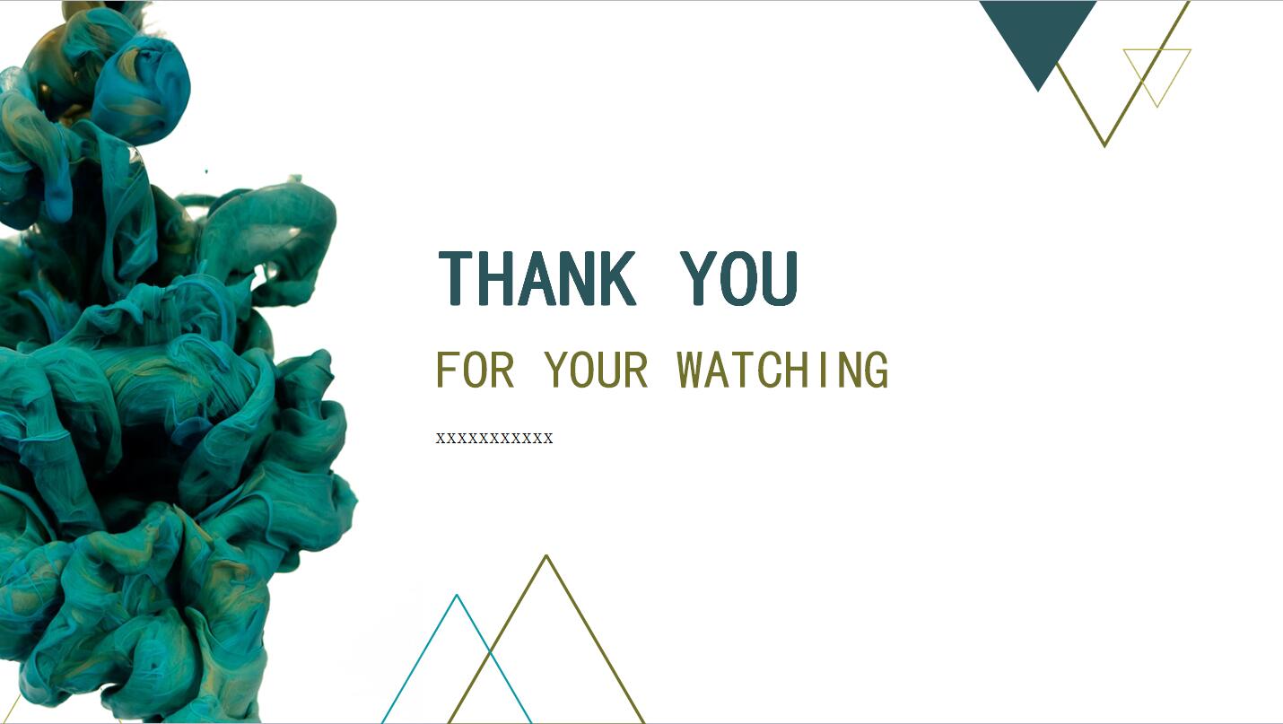 水墨色彩工作总结通用PPT模板