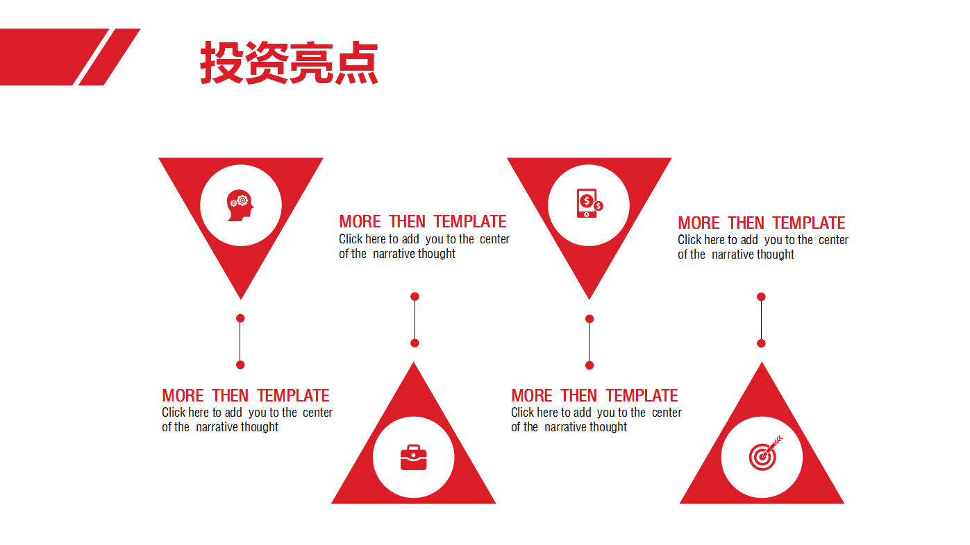 红色高端创意简约商业计划书ppt模板