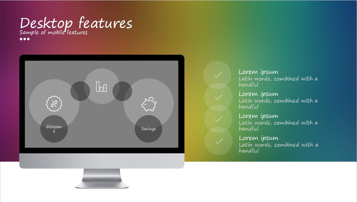 时尚简约iOS 9风格工作汇报PPT模板