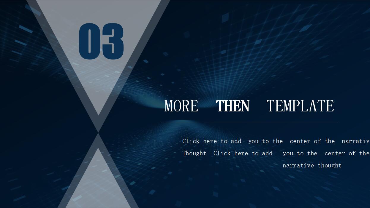 高端蓝色简约风格工作汇报PPT模板