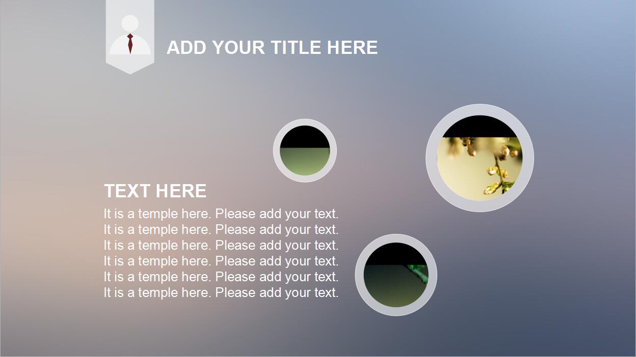 白色简约ios扁平风格商务PPT模板