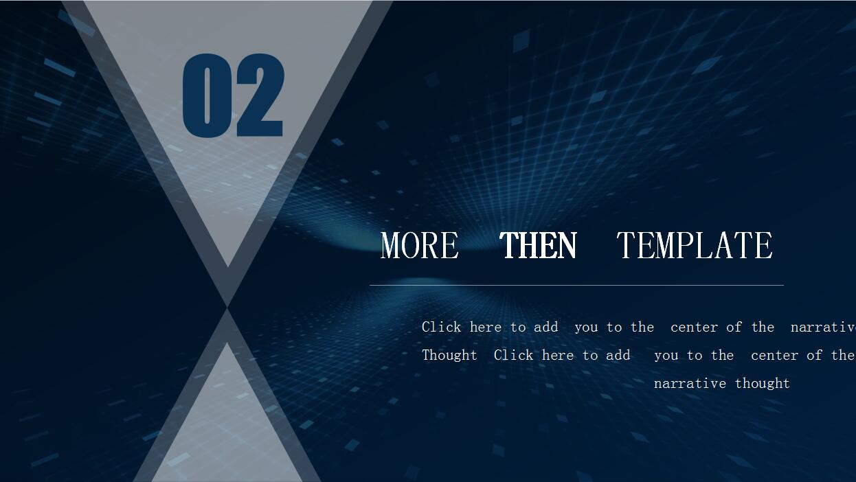 高端蓝色简约风格工作汇报PPT模板