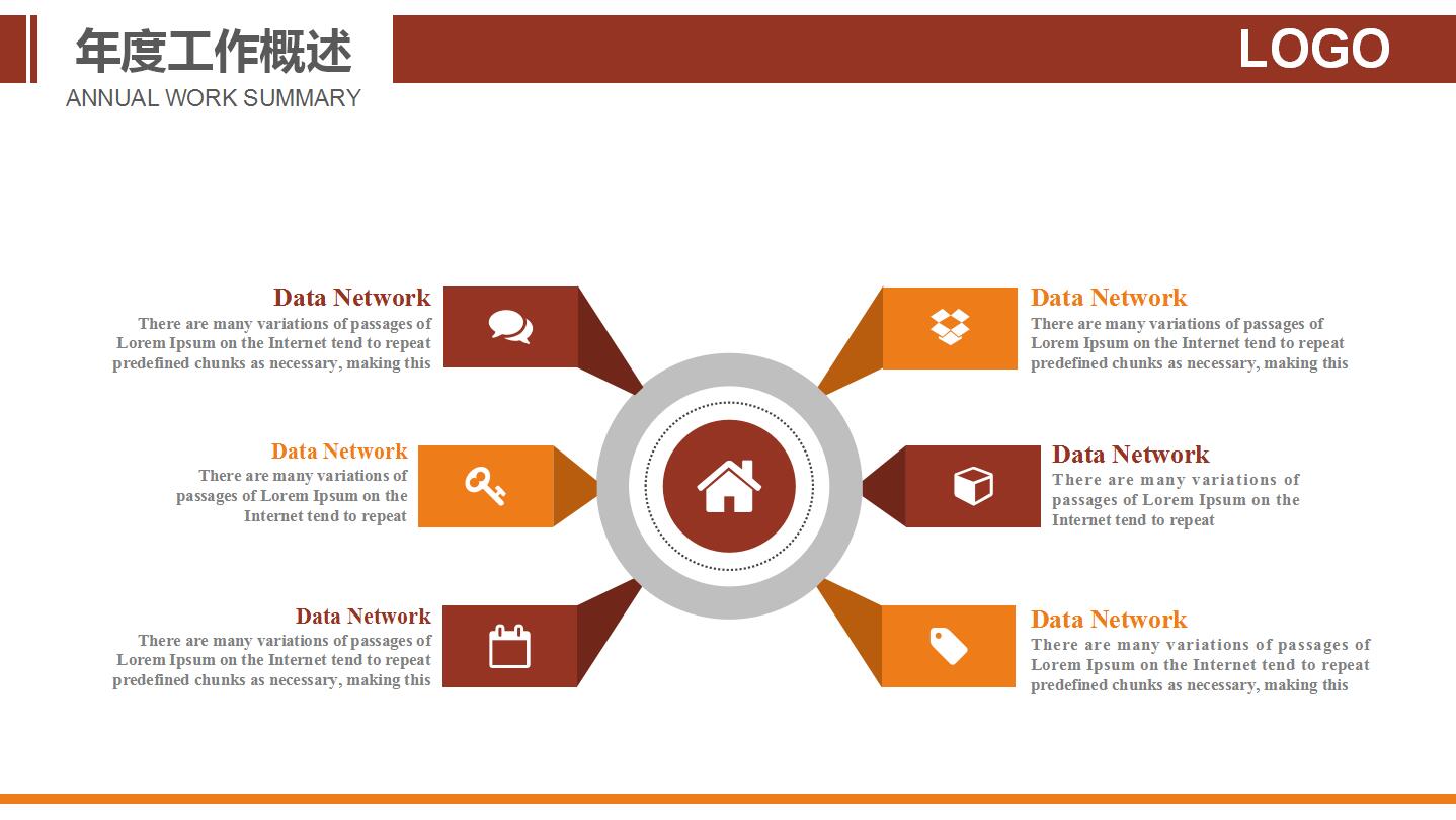 大气简约红白中医针灸学工作总结汇报ppt模板