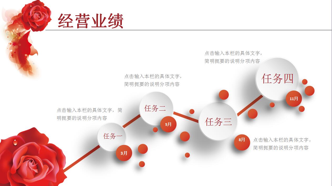 红白扁平化简约公司介绍产品宣传ppt模板