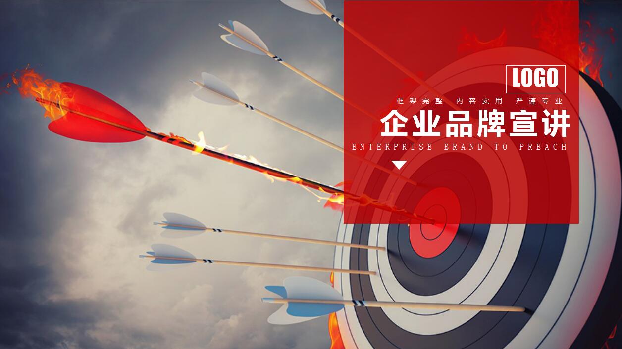 白色简约企业宣传品牌推广ppt模板