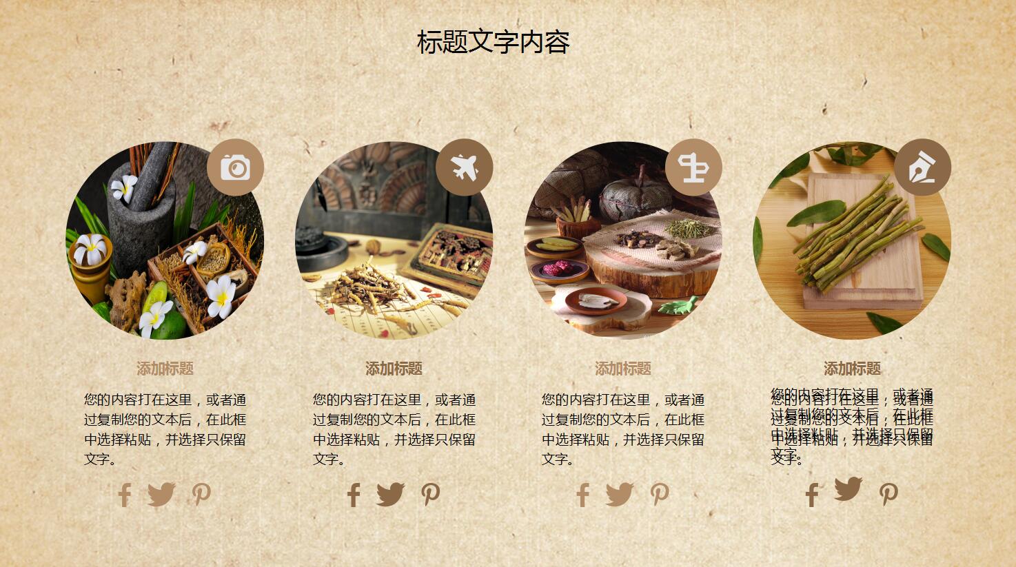 简约精美古典中国风中医ppt模板