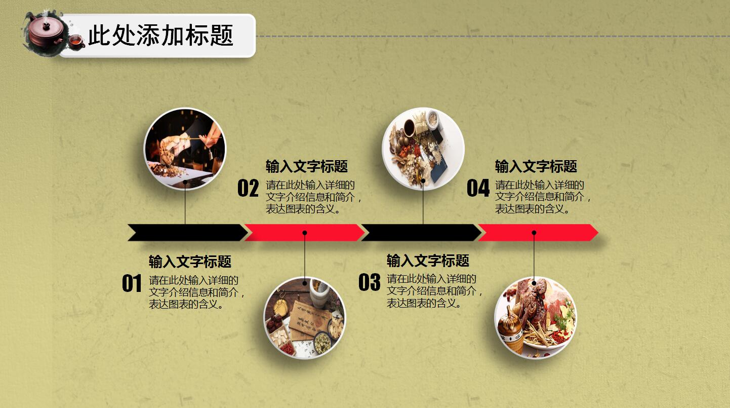 精美简约古典水墨中医养生工作总结ppt模板