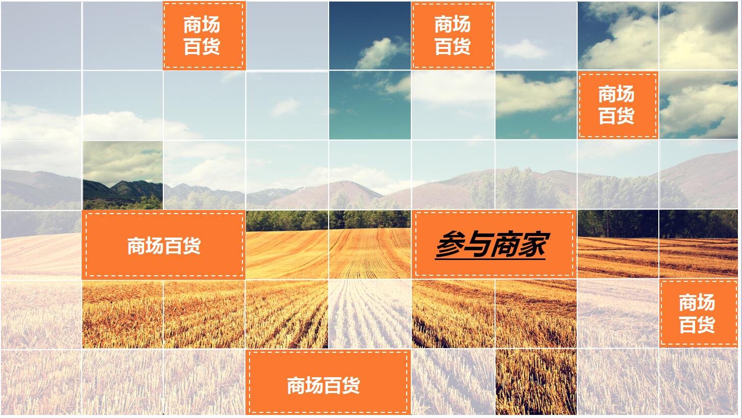 橙色简洁大气感恩节营销策划方案ppt模板