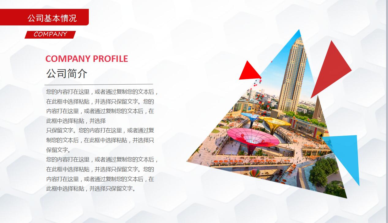 红白简约大学生创业计划书融资计划书ppt模板