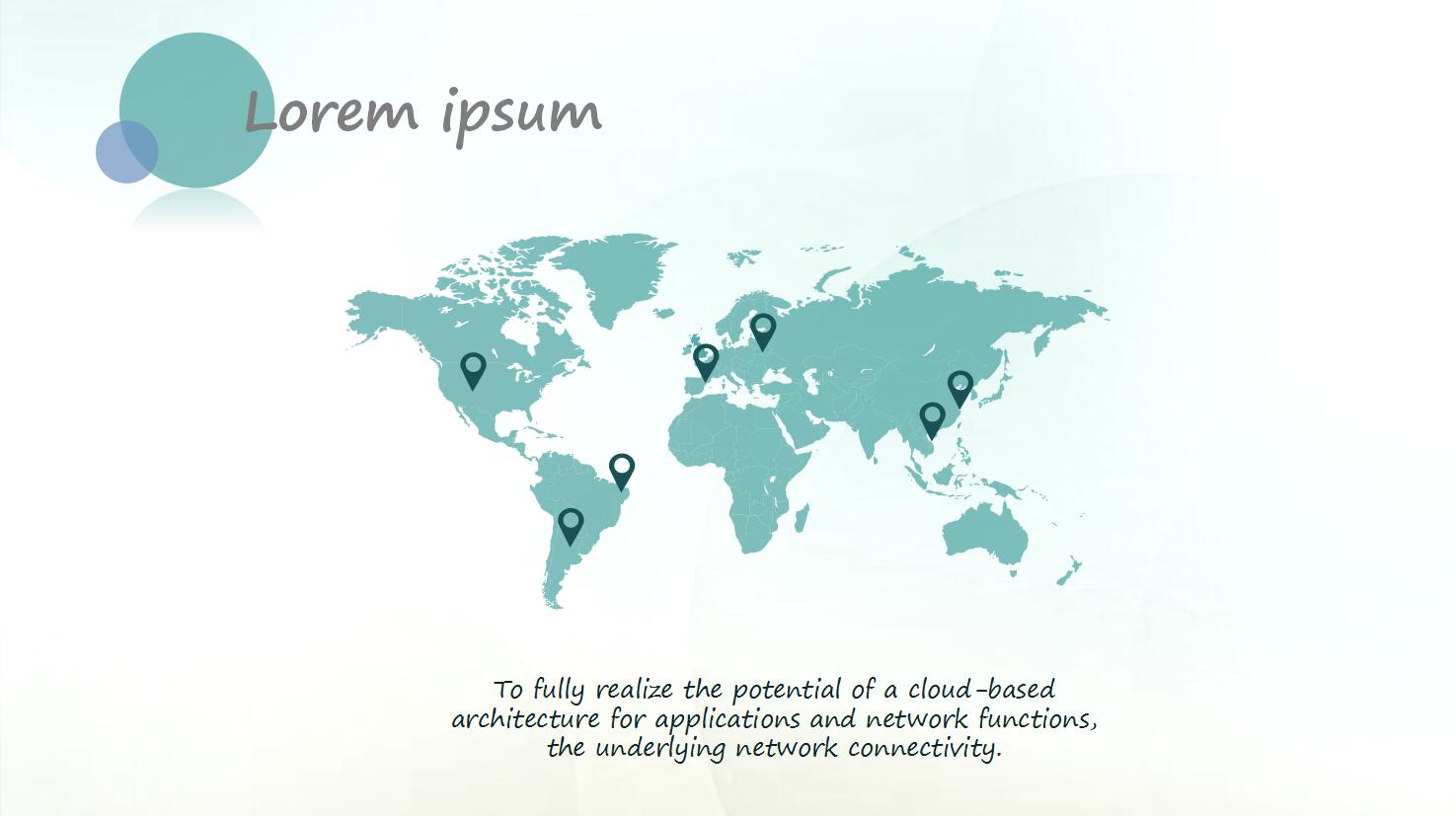 清爽简约英文工作汇报通用ppt模板