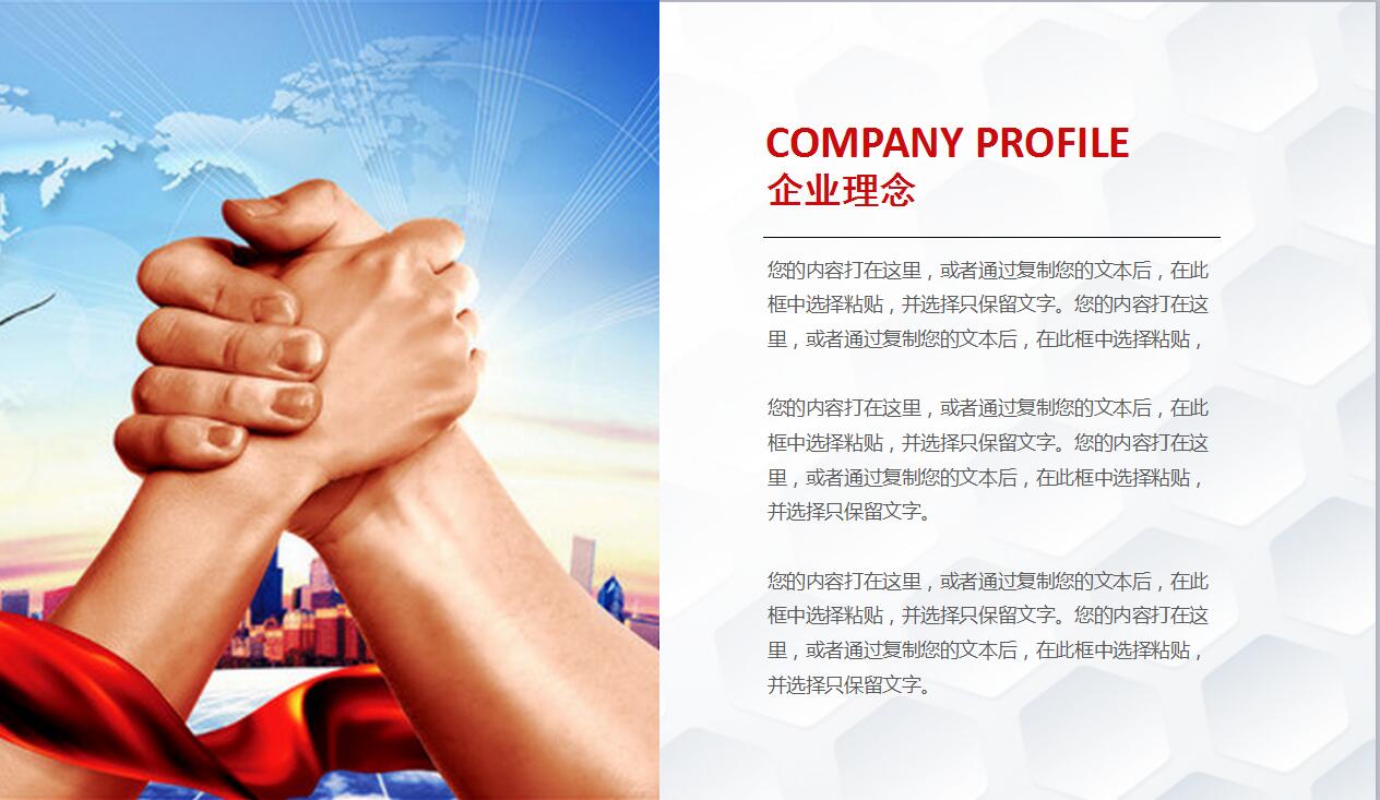 红白简约大学生创业计划书融资计划书ppt模板