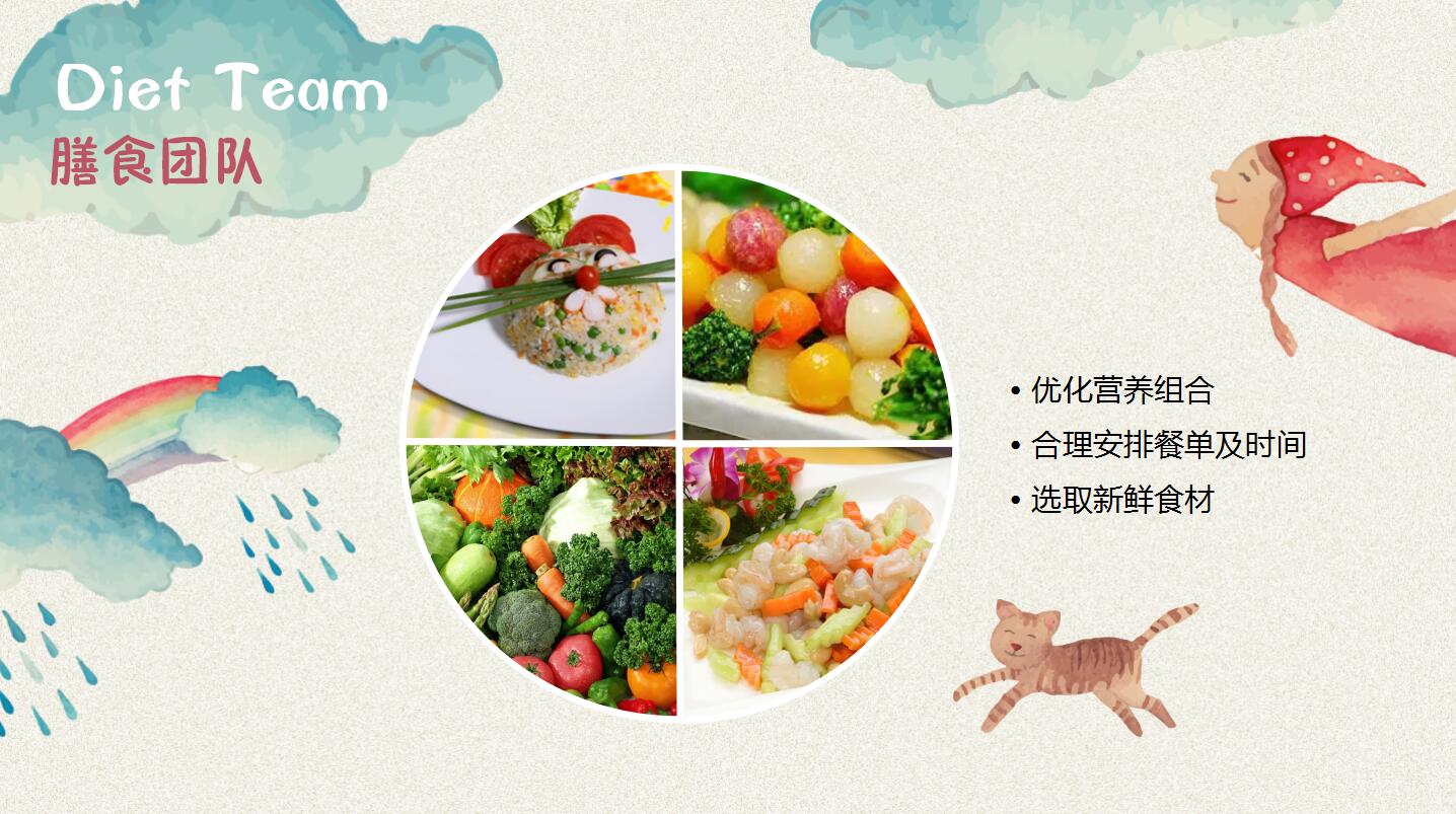 卡通手绘风格幼儿园招生ppt模板