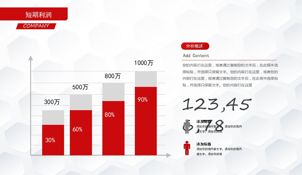 红白简约大学生创业计划书融资计划书ppt模板