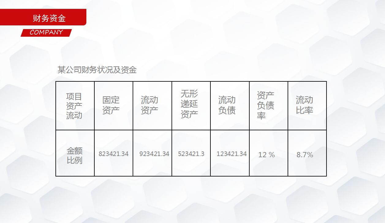 红白简约大学生创业计划书融资计划书ppt模板