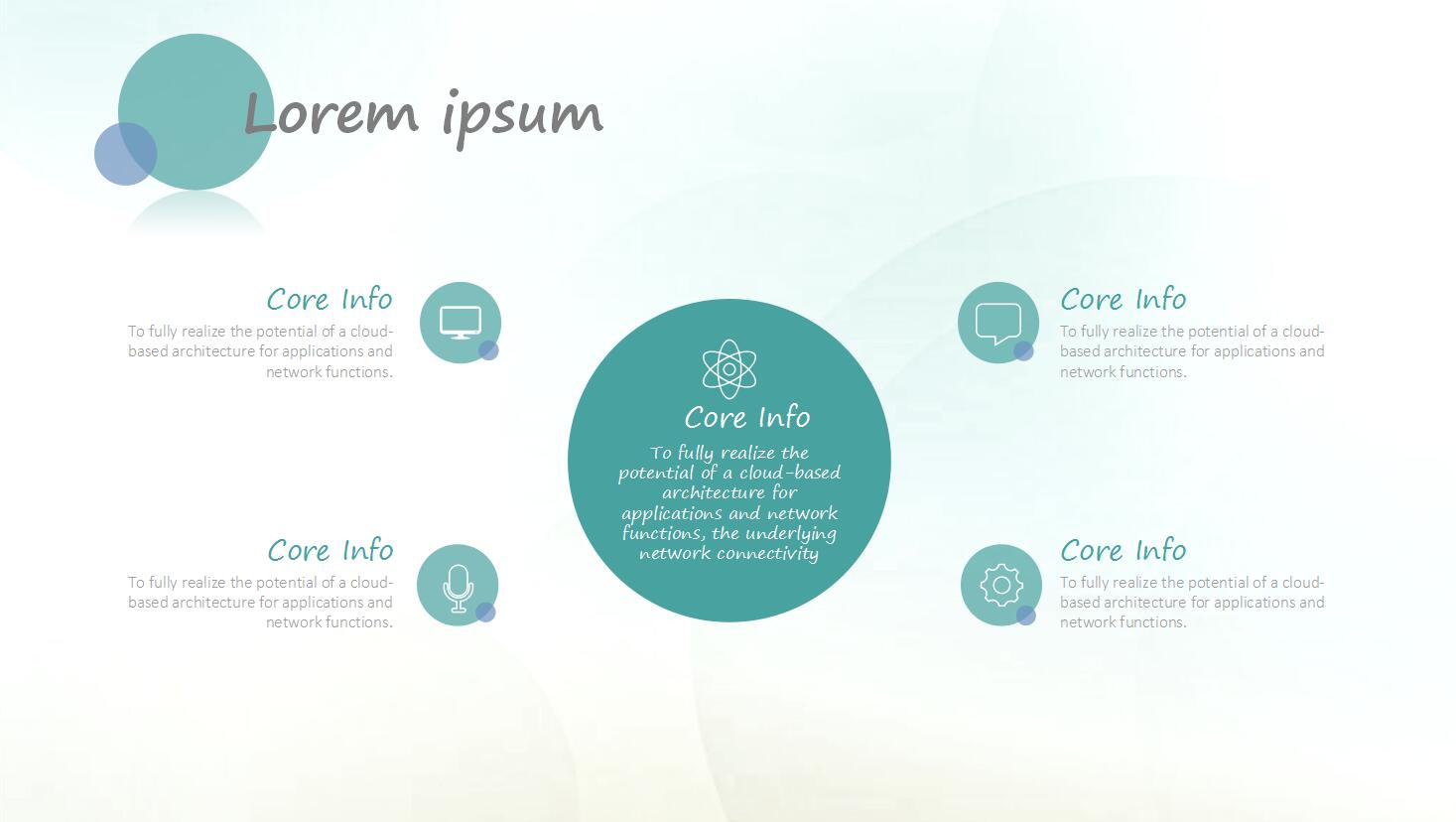 清爽简约英文工作汇报通用ppt模板