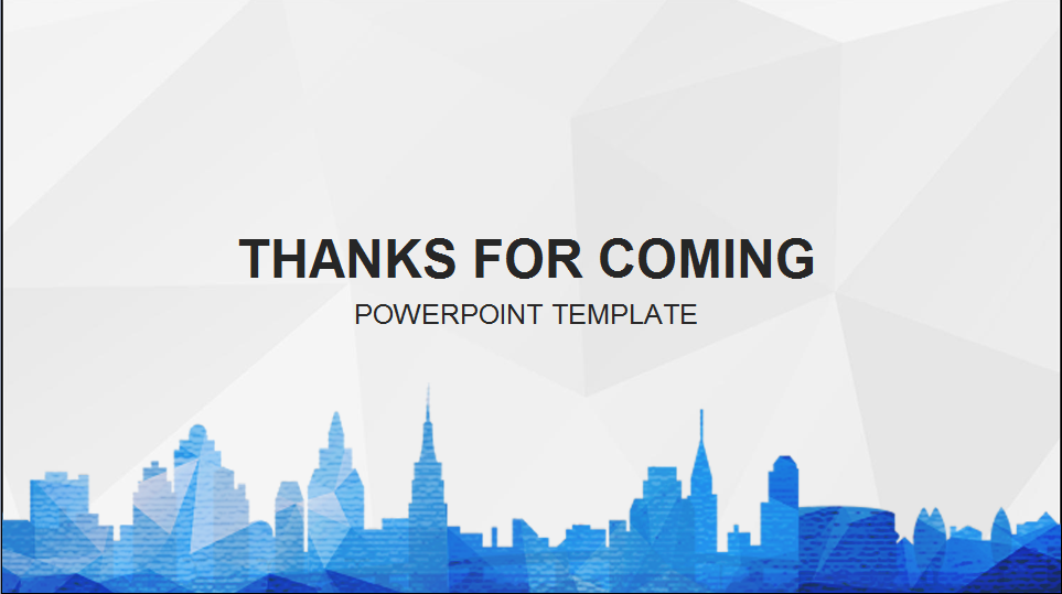 简约蓝色商务工作总结报告PPT模板