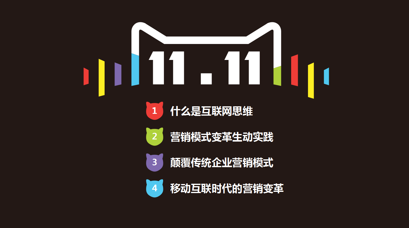 精美大气简约天猫双十一活动方案ppt模板