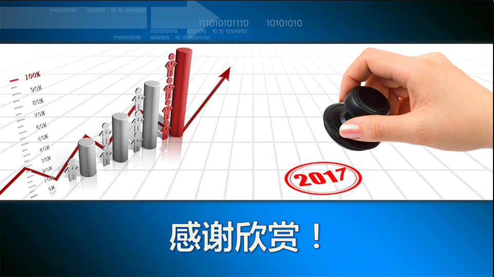 商务科技风格年终工作总结ppt模板