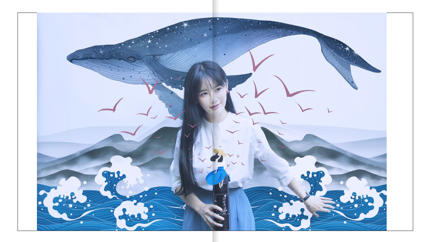 森系文艺小清新青春风景相册ppt模板