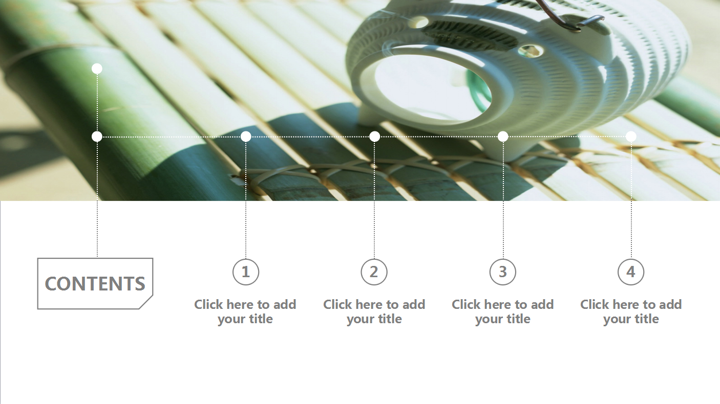 日式唯美小清新简约风景ppt模板