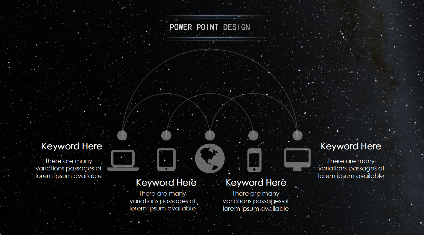 黑色商务科技简约通用ppt模板