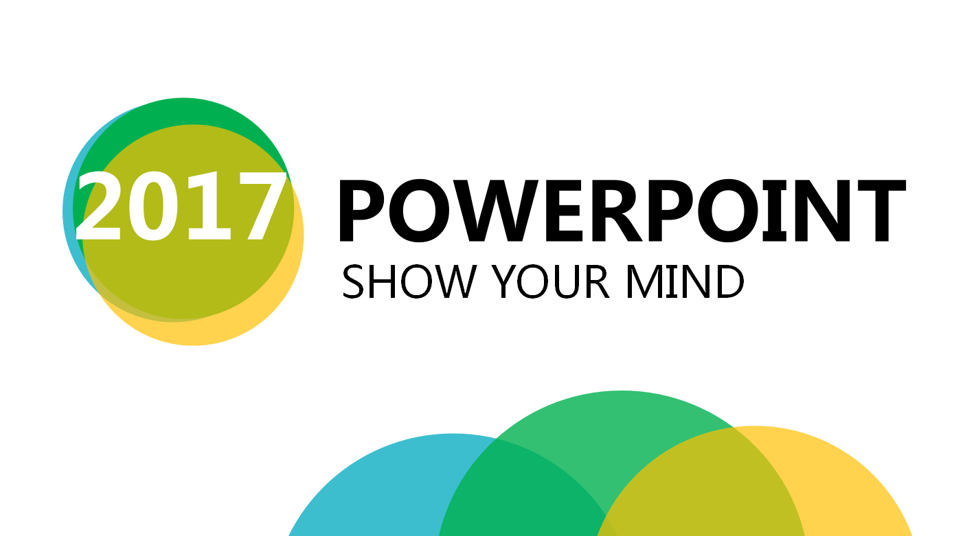 小清新彩色圆圈简约通用ppt模板