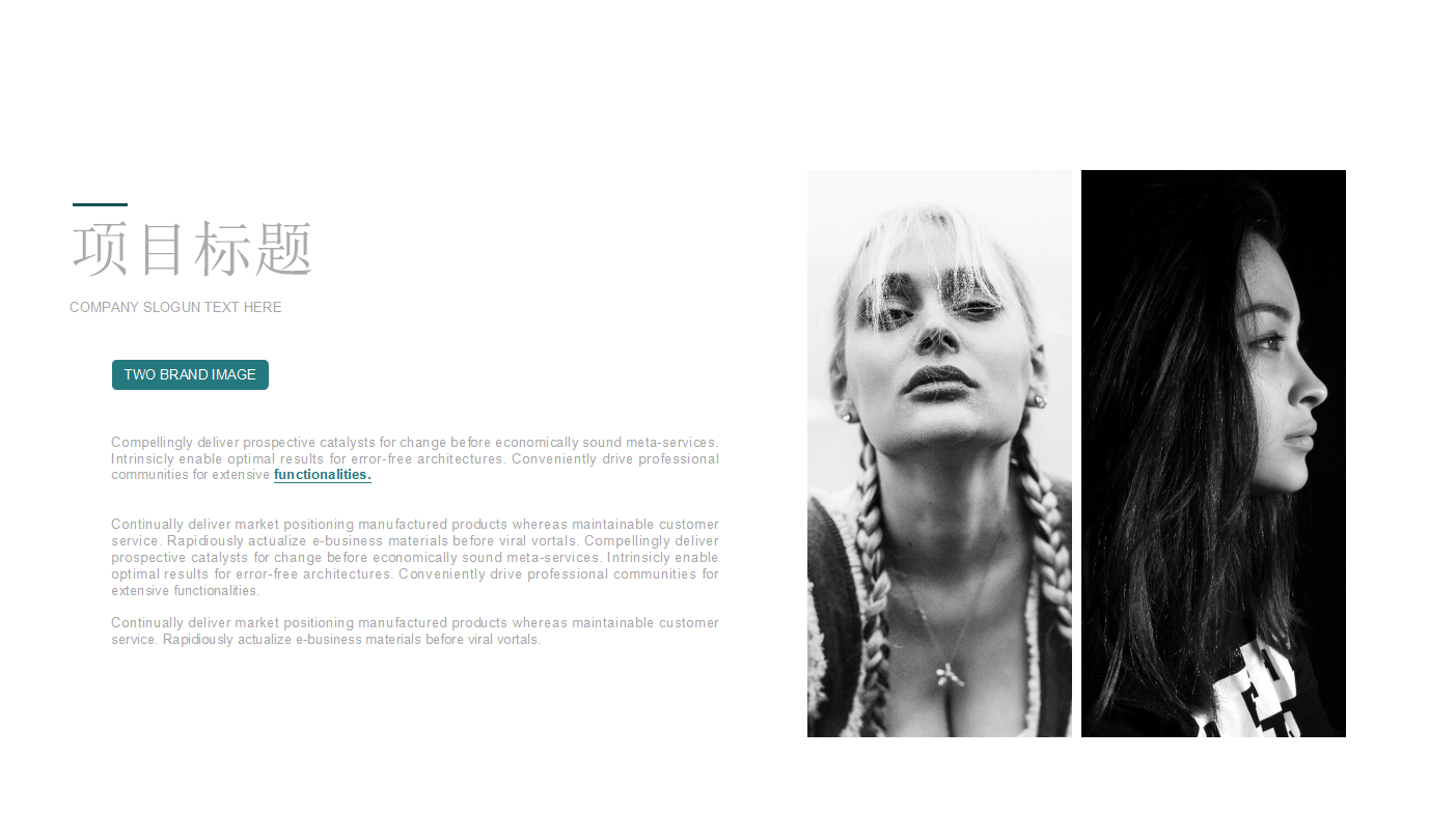 绿色精致商务简约通用ppt模板