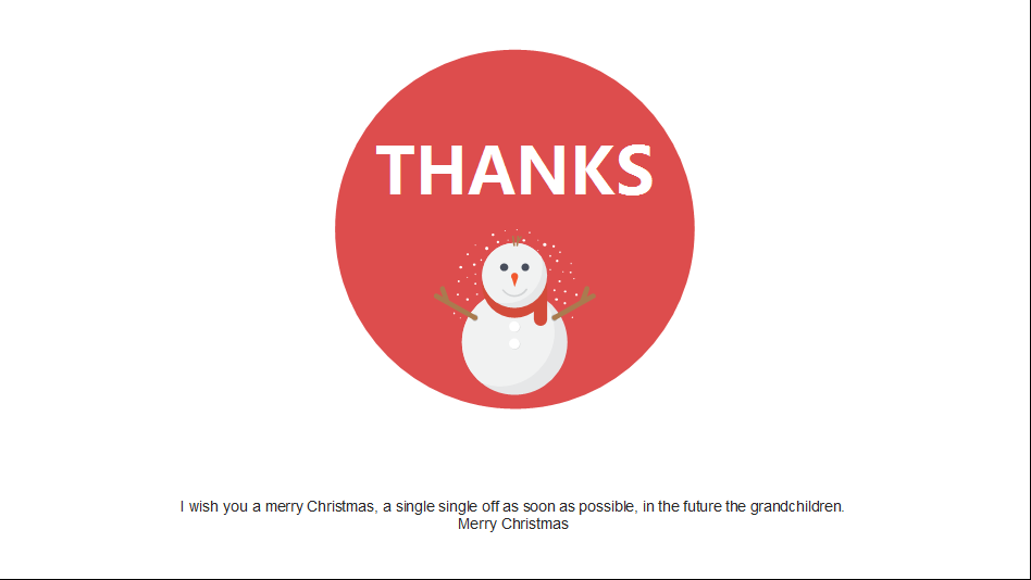 简洁扁平化卡通风格圣诞节ppt模板